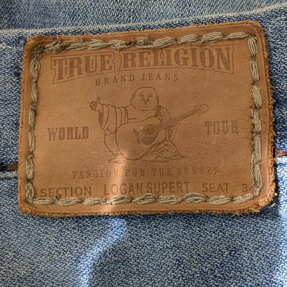 True Religion Men's  Relaxed Straight  Size 34 Blue - Picture 10 of 16